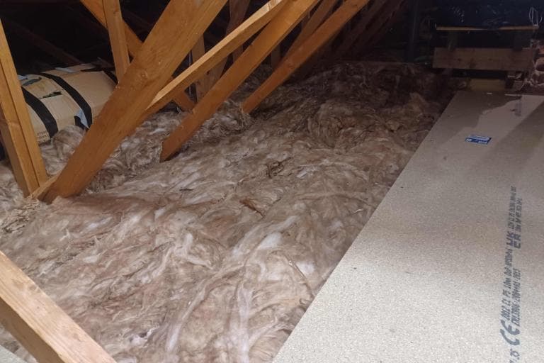 Insulation work supported through a Community Climate Action Fund grant